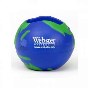Custom Promotional Earth Cell Phone Holder Stress Ball
