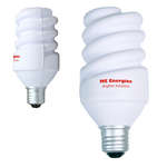 Logo Technology Stress Balls - Eco Light Bulb Stress Reliever