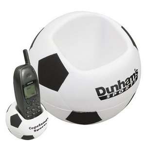 Custom Promotional Soccer Cell Phone Holder Stress Ball
