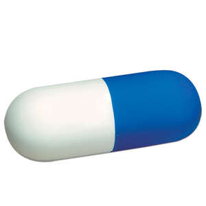 Pill Stress Reliever Blue/White