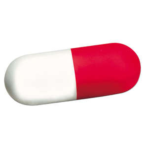 Pill Stress Reliever Red/White
