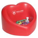 Customized Holiday & Charity Stress Balls - Valentine Heart Cell Phone Holder Stress Ball