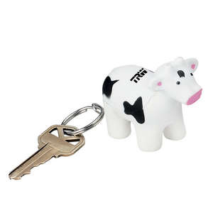 Custom Promotional Cow Stress Reliever Key Chain