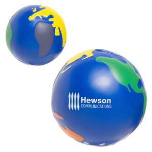 Custom Promotional Multicolored Earthball Stress Ball