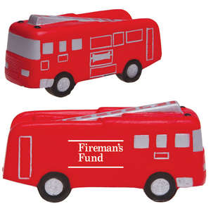 Custom Promotional Fire Truck Stress Reliever