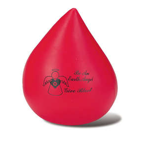 Custom Promotional Red Blood Drop Stress Reliever
