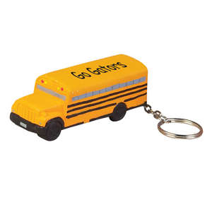 School Bus Stress Reliever Key Chain 