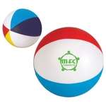 Imprinted Sport & Outdoor Stress Balls - Beach Ball Stress Reliever