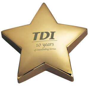 Custom Promotional Star Paperweight