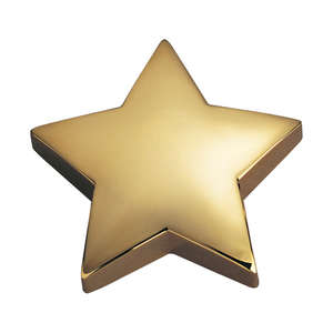 Star Paperweight Gold