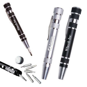 Custom Promotional Aluminum Pen-Style Tool Kit