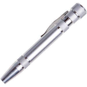 Aluminum Pen-Style Tool Kit Silver