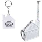 Personalized Unique Keychains - 3 Ft. House Tape Measure Key Chain