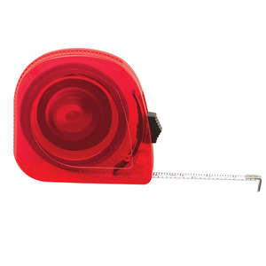 10 Ft. Translucent Tape Measure Red, Translucent