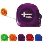 Logo Flashlights, Knives & Tools - 10 Ft. Translucent Tape Measure