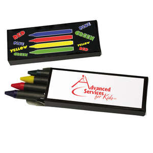Custom Promotional 4-Piece Crayon Set
