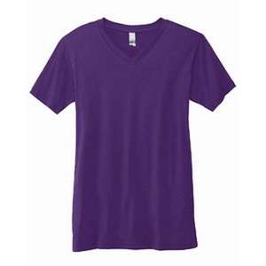 Canvas Unisex 4.2 oz V-Neck Jersey T-Shirt - Dark/All Purple, Team