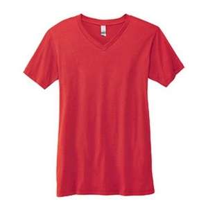 Canvas Unisex 4.2 oz V-Neck Jersey T-Shirt - Dark/All Red