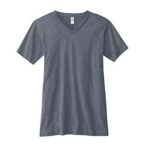 Canvas Unisex 4.2 oz V-Neck Jersey T-Shirt - Dark/All Gray, Asphalt