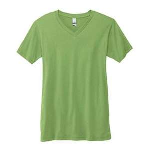 Canvas Unisex 4.2 oz V-Neck Jersey T-Shirt - Dark/All Green, Heathered