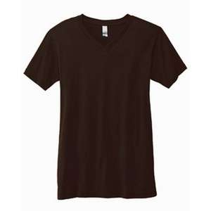 Canvas Unisex 4.2 oz V-Neck Jersey T-Shirt - Dark/All Brown