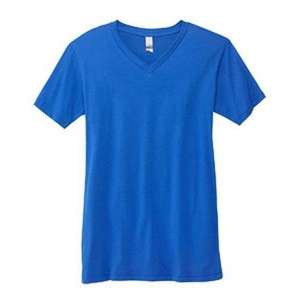 Canvas Unisex 4.2 oz V-Neck Jersey T-Shirt - Dark/All Blue, True Royal