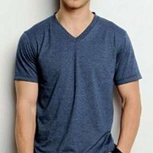 Canvas Unisex 4.2 oz V-Neck Jersey T-Shirt - Dark/All 