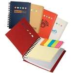 Logo Flag Dispensers - Eco Mini-Sticky Book with Ruler