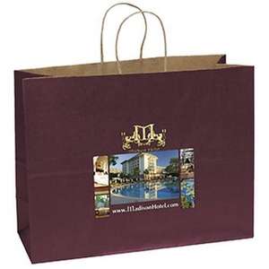 Custom Promotional Judy Matte Shopper Bag - Full Color Imprint