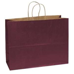 Judy Matte Shopper Bag - Full Color Imprint Dubonnet