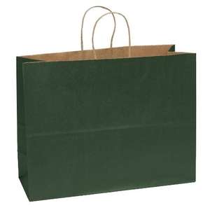 Judy Matte Shopper Bag - Full Color Imprint Green, Hunter