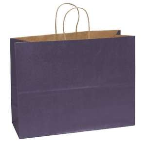 Judy Matte Shopper Bag - Full Color Imprint Purple