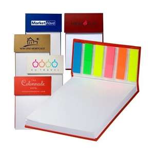 Hard Cover Sticky Flag Jotter Pad