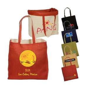 Reversible Jute/Cotton Tote