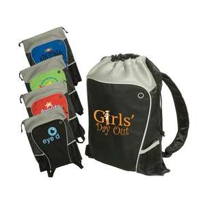 Hiker's Two-Tone Drawstring Backpack