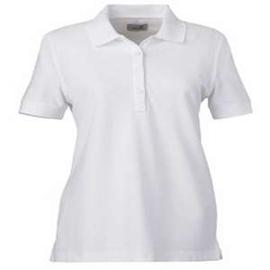 Ashworth Ladies' Combed Cotton Pique Polo White