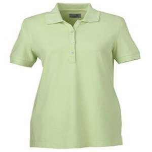 Ashworth Ladies' Combed Cotton Pique Polo Green, Bamboo