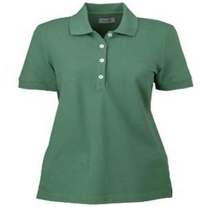 Ashworth Ladies' Combed Cotton Pique Polo Green, Pine