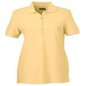 Ashworth Ladies' Combed Cotton Pique Polo Yellow, Light
