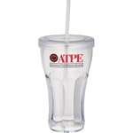 Promotional Tumbler Cups - Fountain Soda Tumbler with Straw