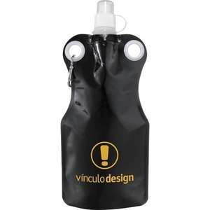 Hermosa Water Bag with Carabiner Black, Translucent
