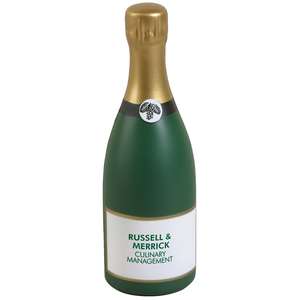 Custom Promotional Champagne Bottle Stress Ball