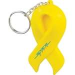 Custom Stress Reliever Keychains - Ribbon Keychain