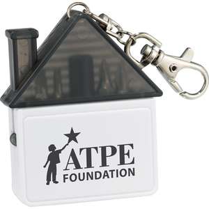 Home Sweet Home Tool Keychain White/Black