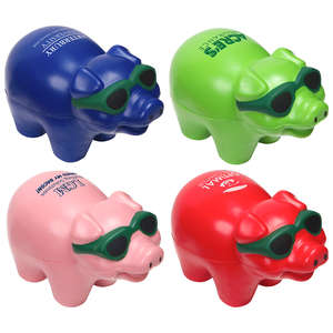 Custom Promotional Cool Pig Stress Ball