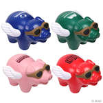 Personalized Animal Stress Balls - Flying Pig Stress Ball