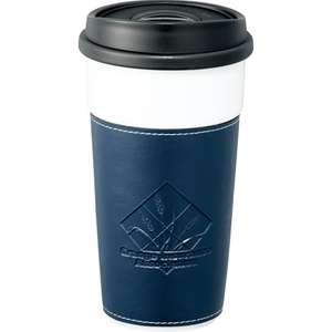 Hampton Ceramic Tumbler with Hard Lid Blue