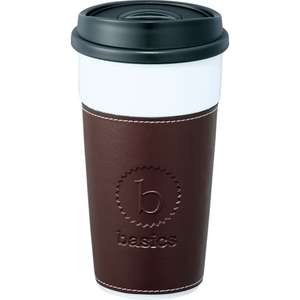 Hampton Ceramic Tumbler with Hard Lid Brown
