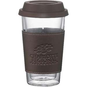 Double-Wall Glass Tumbler with Wrap