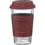 Promotional Coffee Mugs - Double-Wall Glass Tumbler with Wrap